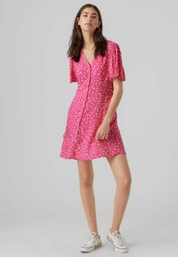 Vero Moda VMALBA SHORT DRESS - Vestito casual - pink yarrow