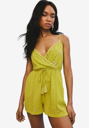REGULAR FIT EMBROIDERED AND EMBELLISHED CAMI  - Jumpsuit - lime green