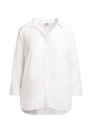 Soccx, SOCCX BLUSE MIT 3/4-ARM UND RÜCKENPRINT - Hemdbluse - opticwhite