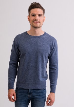 Strickpullover - jeans blau