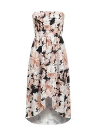 Cloud 5ive BANDEAU IN WRAP LOOK UND AOP BLUMEN  - Dnevna haljina - black