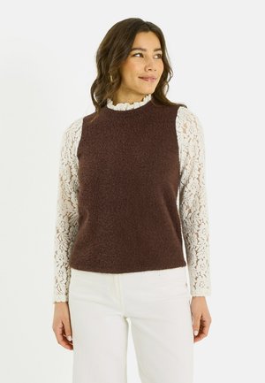 BI-MATIÈRE BRILLANT. - Blusa - chocolat