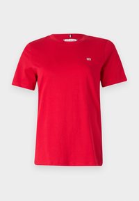 CONTRAST FLAG TEE - Paprasti marškinėliai - primary red