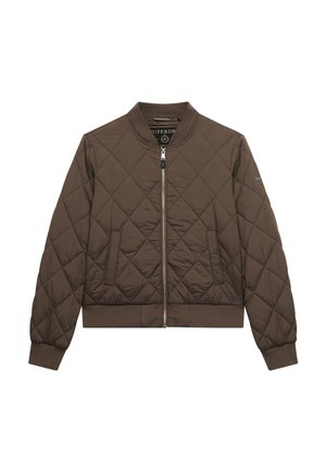 Superdry & Co, SUPERDRY LINER BOMBER JACKET.. - Vinterjakker - deep khaki green