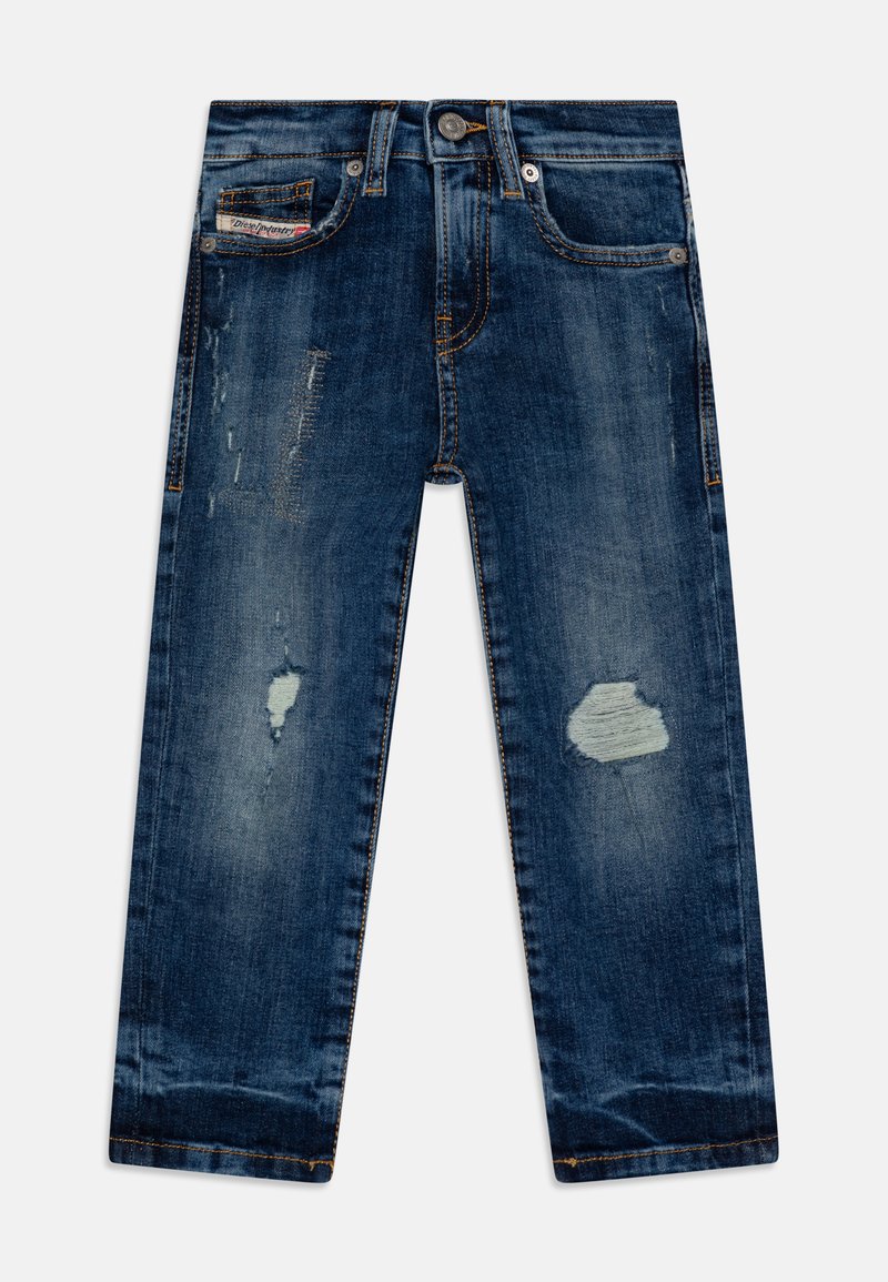 Diesel Straight leg jeans blauw denim/bluedenim