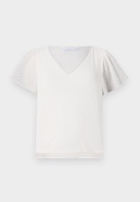 VIMICADA DOBBY V NECK - Blůza - snow white