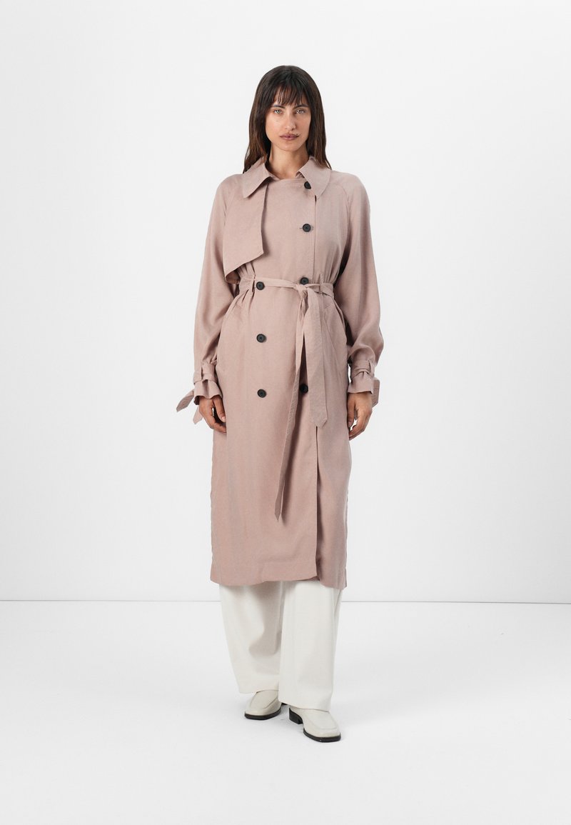 AllSaints Trenchcoat donkerroze AllSaints Trenchcoat donkerroze