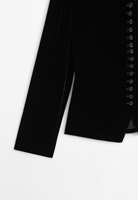 Massimo Dutti VELVET BLAZER WITH BUTTON DETAIL - Blazer - black/schwarz ...