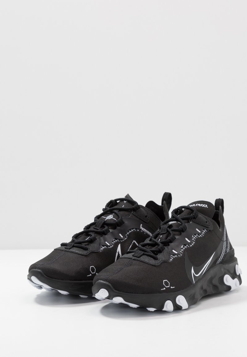 Nike Sportswear React 55 Sneaker Low Black White Schwarz Zalando De
