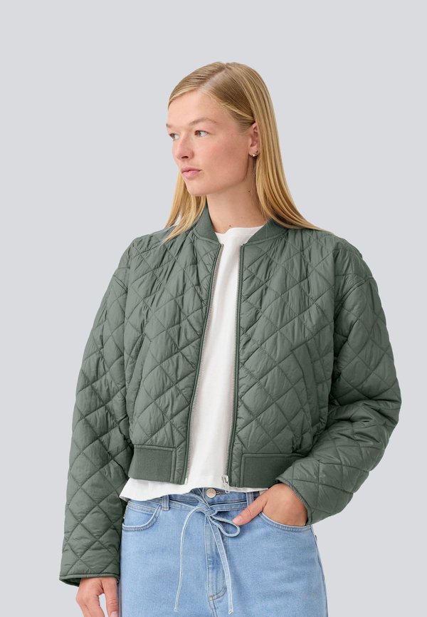 HANK JACKET - Bomberjacke - soft moss