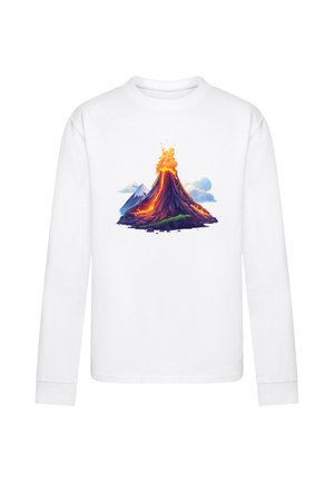 VULKANAUSBRUCH - Long sleeved top - weiß