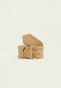 Stradivarius WITH TOPSTITCHING  - Cintura intrecciata - mottled beige