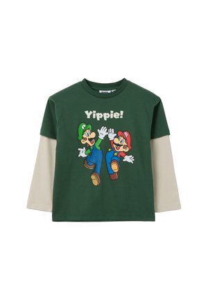REGULAR FIT - Camiseta de manga larga - beige green