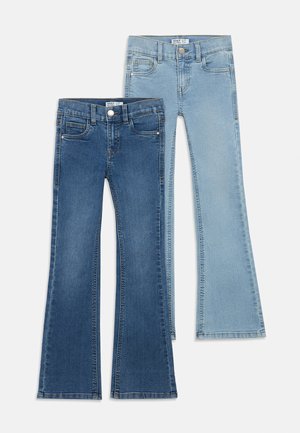 NKFPOLLY 2 PACK - Jeans Straight Leg - light blue denim/medium blue denim