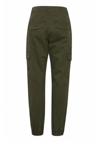 Cream Pantalon classique - dark green