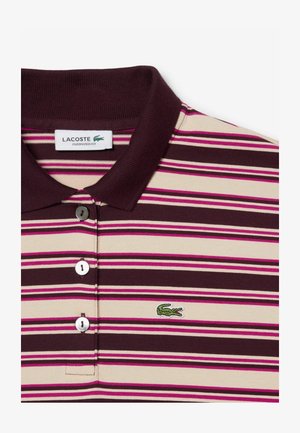 Lacoste, LACOSTE - - Polo - marron beige rose fushia-st