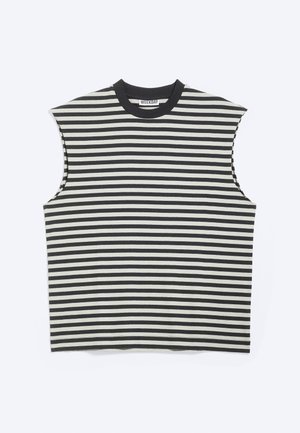 Weekday, SQUARE TANK - Débardeur - grey stripe