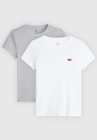 ESSENTIAL TEE 2 PACK - T-shirts - starstruck heather & white +gray