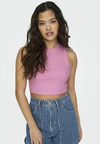 ONLY TANK SLIM FIT RUNDHALS - Top - begonia pink
