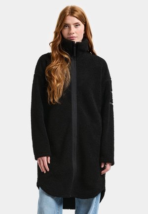 Didriksons JILL LONG FULL-ZIP - Fleecejas - black