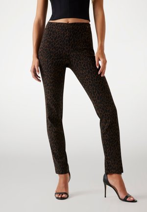 SLIM FIT WAIST - Nohavice - animalier