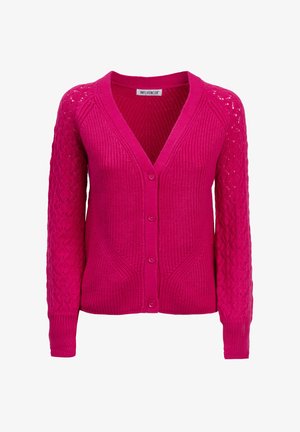 INFLUENCER, Chaqueta de punto - fuchsia