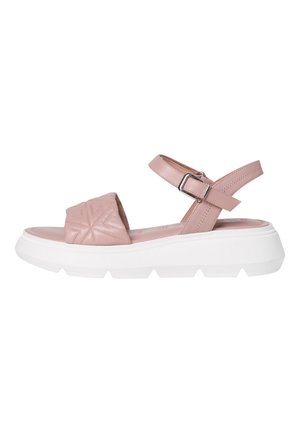 Platform sandals - dusty rose