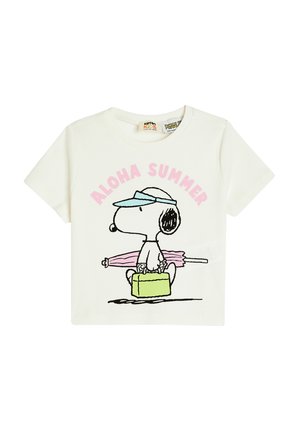 SNOOPY - Print T-shirt - beige