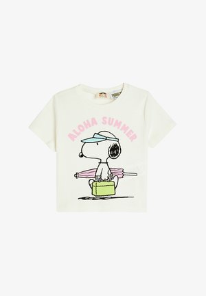 SNOOPY - Print T-shirt - beige