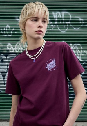 Santa Cruz IMPRINT MOON DOT - T-Shirt print - dark cherry