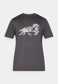 MANCHESTER CITY FC YEAR OF THE HORSE TEE - Klubska moštva - flat dark gray/gray echo