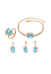 SET - Ohrringe - rose gold turquoise