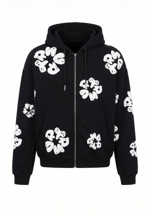 YOURTURN by Zalando, UNISEX PUFF PRINT - Суитшърт с цип - black