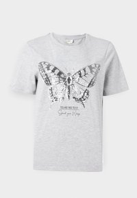 JDYBIBBI PRINT - Trükipildiga T-särk - light grey melange
