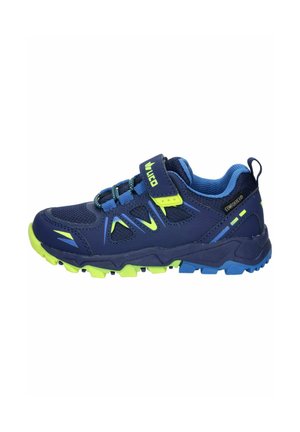 ALLEN - Road running shoes - marine blau/lemon