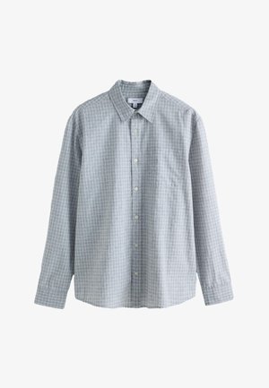 Next, REGULAR FIT - MICRO CHECK LONG SLEEVE SHIRT . - Shirt - grey