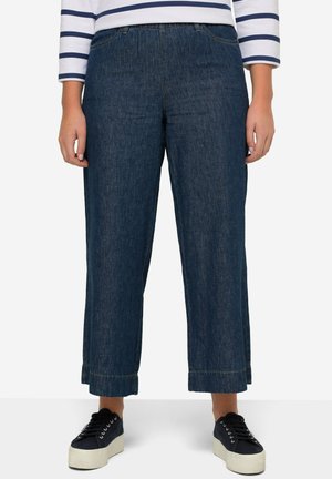 CULOTTE  WEITES BEIN ELASTIKBUND - Jean droit - blue denim