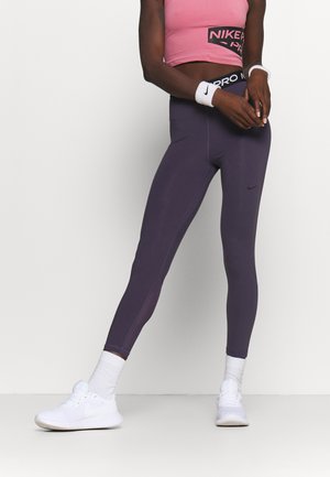 365 7/8 HI RISE - Leggings - dark raisin/black