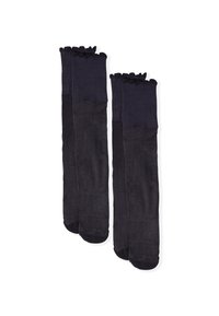 BAS POUDRE MI BAS - Scaldamuscoli - noir