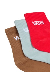 Vans 3 PACK CLASSIC HALF CREW - Strømper - racing red