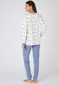 Damart EN INTERLOCK SET - Conjunto de pijama - bleu imp