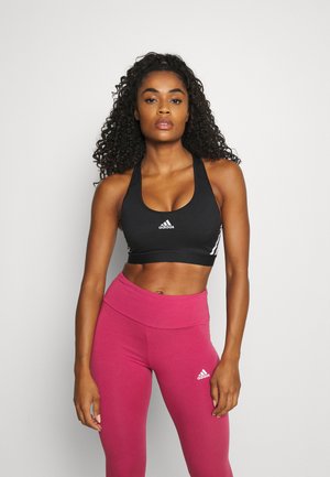 BRA - Reggiseno sportivo con sostegno medio - black/white