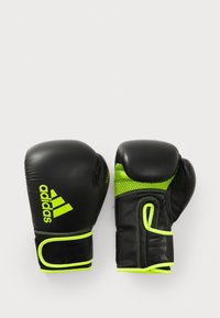 adidas Performance - HYBRID 80 UNISEX - Bokshandschoenen - black/yellow Miniatuurafbeelding 1