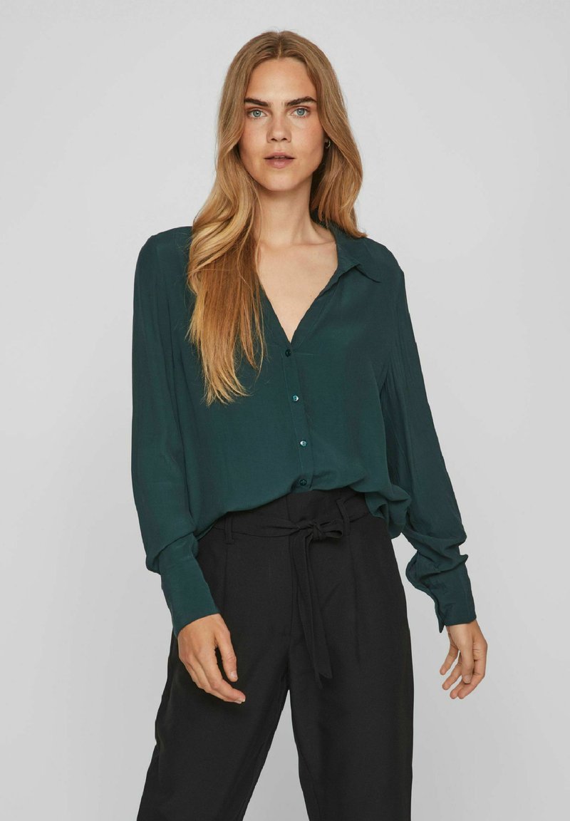 VILA V AUSSCHNITT - Blusa - ponderosa pine