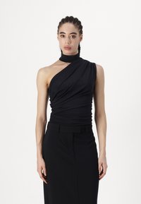 Abercrombie & Fitch BARE MOCK - Top - black beauty
