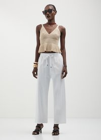 Calliope JOGGER - Pantalon classique - bianco