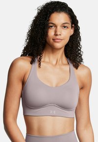Under Armour UPLIFT MID - Medium support sports bra - tetra gray