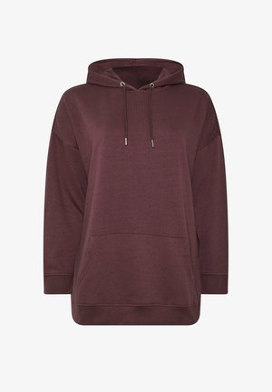 Yours Clothing, PLUS SIZE SWEATSHIRTS & HOODIES - Kapuzenpullover - burgundy