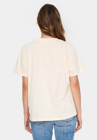 Saint Tropez ZUKA - Marškinėliai su spaudiniu - pearled ivory crimson