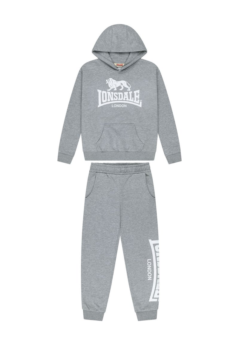 Lonsdale UNISEX SET - Trainingsanzug - marl grey white/grau - Zalando